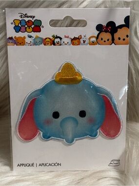 Disney Tsum Tsum DUMBO The Flying Elephant Iron-On Applique Patch - 3" x 3" NEW